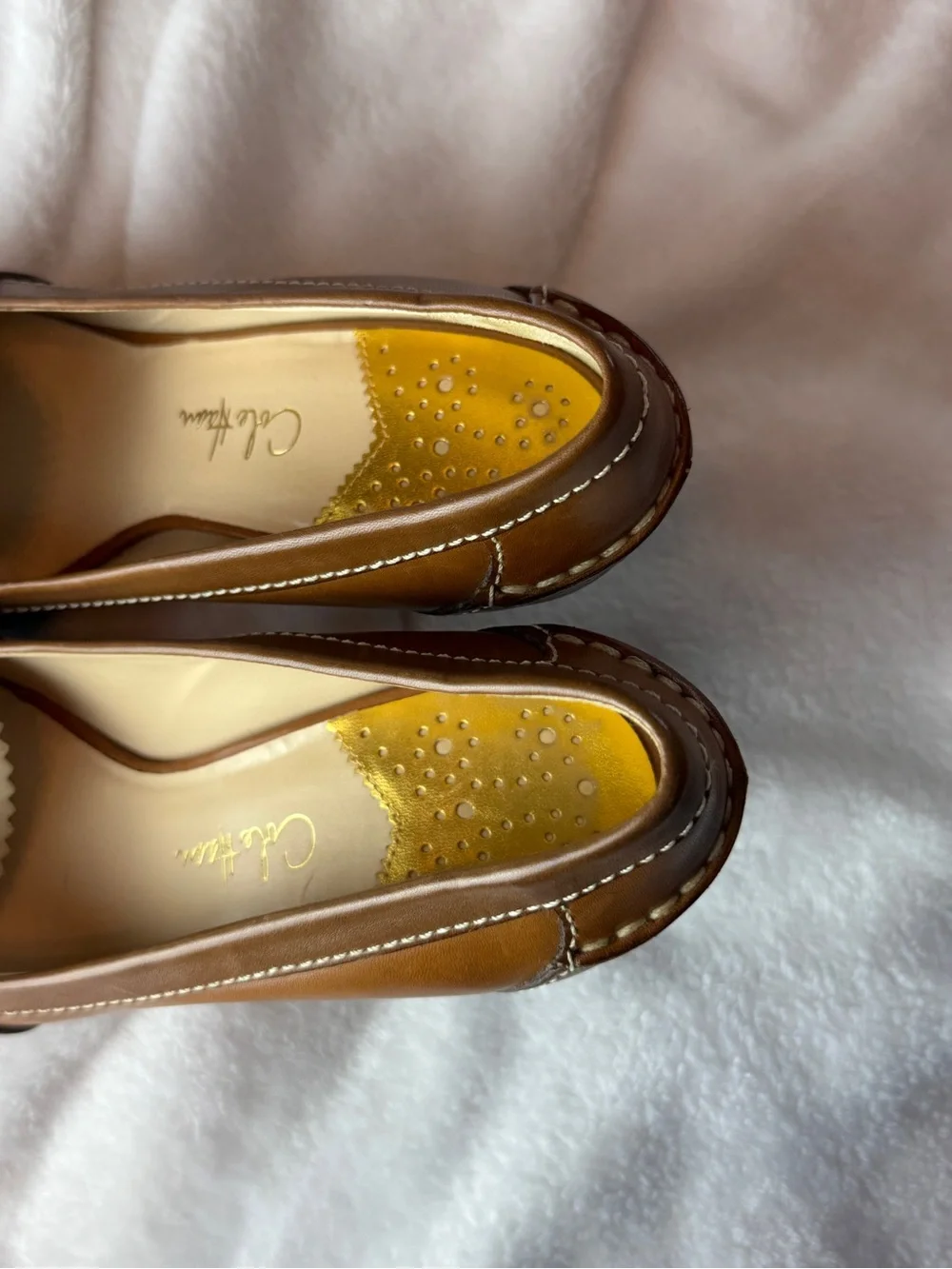 Cole Haan Nike Air Two-Tone Leather Loafer Pumps